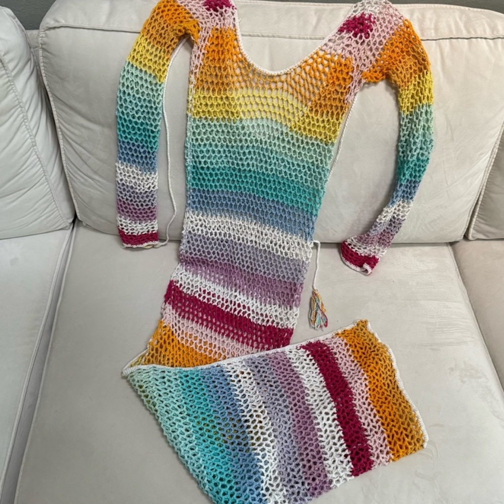 ANDI BAGUS FISHNET DRESS 🌈 - Picture 4 of 5